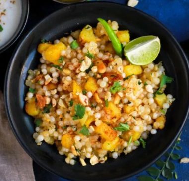 Sabudana khichdi for morning breakfast