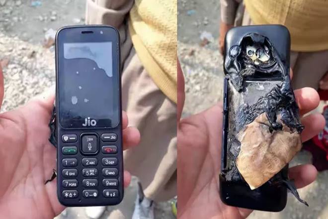 Jio Phone explodes in Kashmir